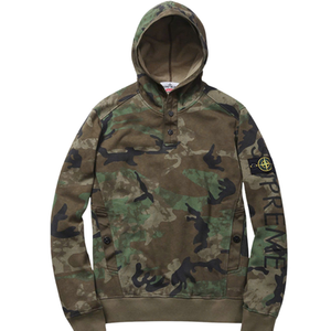 Custom Camouflage Pullover <b>Hoodies</b> High Quality Streetwear Oversized Cropped Boxy Camo Hoodie <b>Men</b> s Clothing - Product Image 2