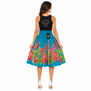 Robe longue florale personnalisée pour femme, style hawaïen, automne, plage tropicale, vacances, décontractée, légère, 100% coton, prix abordable - Product Image 4