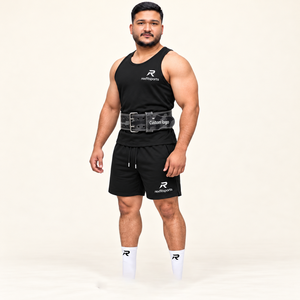 Cinturón de Levantamiento de Pesas de Cuero Personalizado para Hombre, Hebilla de Doble Punta Ajustable, Soporte Lumbar para Gimnasio, Venta al por Mayor, Proveedor OEM - Product Image 1
