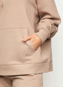 Conjunto Deportivo para Mujer, Sudadera con Capucha de Color Sólido y Pantalones Deportivos, Corte Holgado, Informal, con Bolsillos Laterales, Ropa de Otoño - Product Image 5