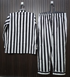 Striped Women's <b>Pajama</b> Set 100% Cotton Full Sleeve Casual Loose Fit Spring Woven Fabric Button Fly - Product Image 2