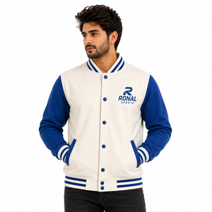 Best Quality Men'<b>s</b> Baseball <b>Jackets</b> With Leather Sleeves Wholesale Long Sleeve Leather Windproof Quilted Men Varsity <b>Jacket</b> - Product Image 3