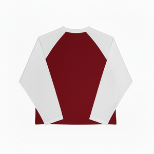 Camisetas de manga larga raglán de color sólido y alta calidad, top corto para mujer, camiseta personalizada estilo béisbol para damas. - Product Image 2