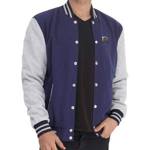 Servicio OEM, Chaquetas Letterman Lisas Teñidas Más Vendidas, MOQ Bajo, Chaqueta Letterman Nueva, Moderna y Económica - Product Image 4