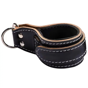 High Quality Cowhide Leather Fitness Safety <b>Ankle</b> Straps with Cuffs for Gym Workout Leg Abs Glute Muscles Leather <b>Ankle</b> Straps - Product Image 6