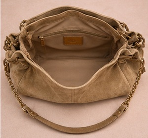 Vintage Genuine Leather Bohemian Summer Hobo <b>Bag</b> for Women Soft <b>Slouchy</b> <b>Shoulder</b> Purse Chain Strap Zip Closure Trendy Casual - Product Image 2