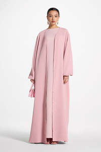 Venta al por Mayor de Abayas Maxi Tradicionales Islámicas para Mujeres Adultas, Estilo Turco y Saudí, Ligeras, para Eid y Primavera, de Dubái - Product Image 6