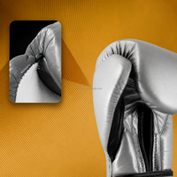 Gants de boxe professionnels en cuir PU à double sangle avec logo personnalisé, soutien maximal du poignet, MMA, Muay Thai, extérieur, 12oz 14oz