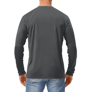T-shirts pour hommes de haute qualité, 220 grammes, impression de logo sur mesure, vêtements en gros, manches longues, séchage rapide, confortables - Product Image 2