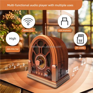 Radio rétro vintage NS-7228BT NNS avec haut-parleur, Bluetooth, USB, TF, <span class=keywords><strong>FM</strong></span>, AM, SW, radio de bureau portable décorative - Product Image 2