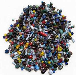 Lot en Gros de Perles en Verre Cristal Vintage Mélangées, Colorées, Fantaisie, Petites, Style Bohème Africain, pour Fabrication de Bijoux en Vrac, Boîte FIRDOS - Product Image 1