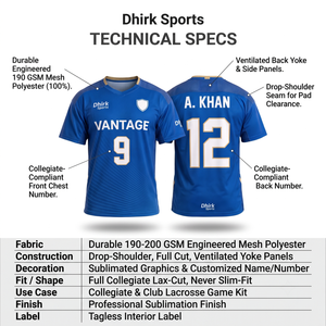 เสื้อฟุตบอลผู้ชายคอวี แห้งเร็ว ผลิตจากโพลีเอสเตอร์ 100% พิมพ์ลายแบบซับลิเมชั่นตามสั่ง สำหรับทีม VANTAGE พร้อมชื่อผู้เล่น โลโก้ OEM และสายรัดปรับได้ - Product Image 5