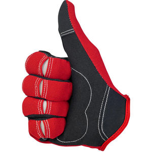 Guantes de Motocicleta Unisex Rojos y Negros, Transpirables, con Pantalla Táctil, Dedos Completos, Palma de Cuero Reforzada, Agarre Ligero y Elástico - Product Image 3