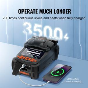 Nucleo allineamento fibra fusione giuntatrice 6 motori 4 \ "schermo LCD digitale archiviazione immagine 3-1 Auto fibra ottica apparecchiature - Product Image 4