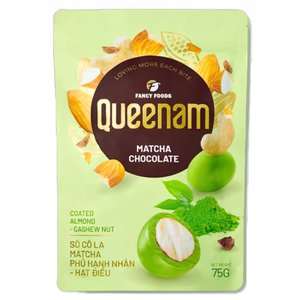 Chocolate Dragee HALAL de 75G con Matcha, Almendras y Anacardos, Venta al por Mayor, Etiqueta Privada Personalizada, Proveedor de Dulces - Product Image 1