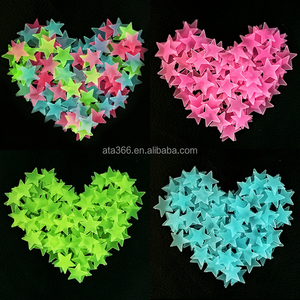Accesorios luminosos reutilizables autoadhesivos para habitación de niños, calcomanías de pared impermeables para niños en la oscuridad, pegatinas brillantes, estrellas para techo - Product Image 1