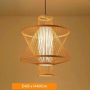 Lampe Artisan en Bambou-Matières Premières Naturelles Art Lumineux - Product Image 2