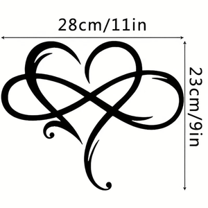 CIFbuy Décoration Murale Cœur en Fer Découpé Géométrique Minimaliste Romantique pour Chambre d'Enfant, Salon, Chambre à Coucher, Hôtels - Product Image 6