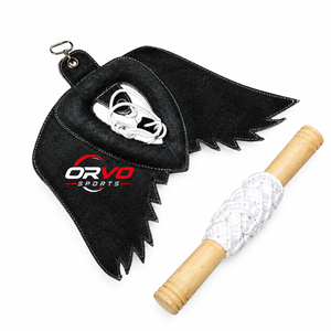 ORVO SPORTS Leurre de fauconnerie en cuir suédé pour l'entraînement des oiseaux et la chasse, avec tige en bois légère, couleur et logo personnalisables, pour l'extérieur - Product Image 6