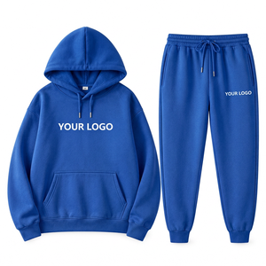 Ensemble de survêtement deux pièces pour homme, imprimé floral, en polyester tricoté, avec sweat à capuche et pantalon de jogging, tenue décontractée automne-hiver, vente en gros - Product Image 6