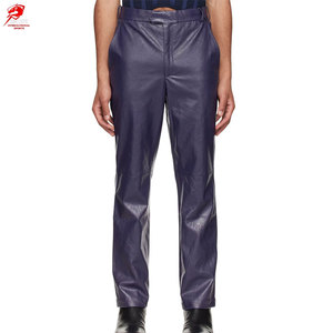 กางเกงหนังผู้ชายมีสไตล์ ดีไซน์ทรงเข้ารูป วัสดุสวมใส่สบายและทนทานสำหรับการสวมใส่ในชีวิตประจำวัน - Product Image 1