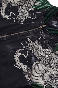 <b>Varsity</b> <b>Jacket</b> Custom Streetwear Men's Bomber <b>Jacket</b> Black Fabric Satin Oversized <b>Jacket</b> for Women Thick Puffer - Product Image 4