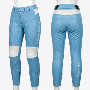 กางเกงหนังวัวแท้แบบมีรูระบายอากาศสำหรับขี่มอเตอร์ไซค์ ตัดเย็บตามขนาด - Product Image 3