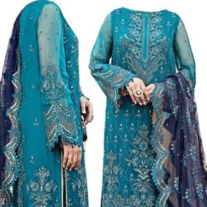 New Style Dress Salwar Suit Party Wears Pakistani Indian Women's Shalwar Kameez - Product Image 1