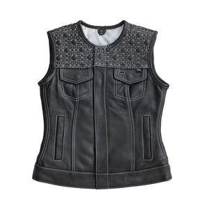 เสื้อกั๊กหนังสไตล์คลับสำหรับผู้หญิง - Product Image 1