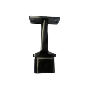 Soportes Cuadrados para Barandillas de Escalera de Acero Inoxidable 304 316 Negro Mate, Soportes Fijos para Pasamanos - Product Image 1