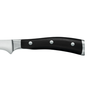 Couteaux à filet professionnels, lame incurvée en acier inoxydable tranchante, avec manche à triple rivet noir et embout métallique pour la découpe du poisson - Product Image 5