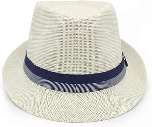 Sombrero de Sol Fedora de Ala Ancha, Informal, Transpirable, de Verano, Unisex, para Playa, Ajustable, de Papel - Product Image 3