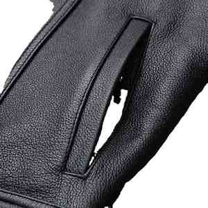 Gilet en cuir d'agneau de qualité supérieure pour homme, veste sans manches légère avec boutons en corne pour l'hiver, respirante, idéale pour la mode et la pratique équestre - Product Image 3