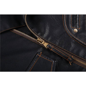 Men's Motorcycle Leather Jacket Motorbike Leather Jacket High Quality Biker Stylish Motorbike Men's Cowhide Leather Jacket - Product Image 3