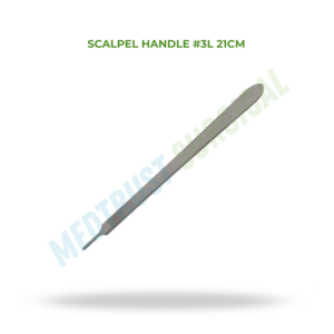 Scalpel Handle #3L 21cm Neuro Spine Surgical Instrument Stainless Steel Long Blade <b>Holder</b> Surgical Use - Product Image 2