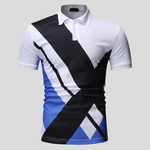Camiseta de Manga Corta para Hombre, Lisa, Casual, Transpirable, Tejida, 100% Algodón, 140g, Invierno, Blanca, Azul Marino, Roja, Estampada por Sublimación - Product Image 1