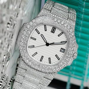 Reloj Mecánico Analógico de Lujo con Moissanita, Estilo Hip Hop, Personalizado, Correa de 16 mm, Esfera de 41 mm, Alta Calidad, Precio Económico - Product Image 6