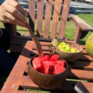 ชุดชามกะลามะพร้าวแบบใช้แล้วทิ้งพร้อมช้อน-เป็นมิตรกับสิ่งแวดล้อม น้ำหนักเบา-ดีไซน์โบฮีเมียนสำหรับแคมป์ปิ้ง-รับทำโลโก้ตามสั่ง-ขนาด 12-13 ซม. - Product Image 6