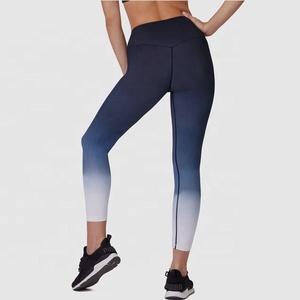 Women Printed Mid Waist Knee Length <b>Leggings</b> <b>with</b> <b>Pockets</b> for Butts Lifting Yoga Pants-Four-Way Stretch & Anti-Bacterial - Product Image 2