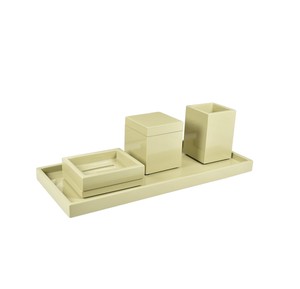 Juego de Accesorios de Baño de Resina Premium para Hotel, Diseño Elegante para Encimera Moderna - Product Image 4