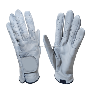 Gant de golf gaucher personnalisé de haute qualité en cuir Cabretta respirant avec conception d'impression unique pour hommes et femmes dans le sport - Product Image 1