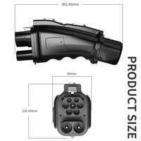 Nouvel adaptateur CCS2 vers CHAdeMO 250A 1000V DC Charge rapide CE TUV FCC IP54 Étanche Mise à niveau du micrologiciel possible Station de recharge pour véhicules électriques