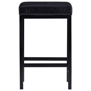 Sgabelli da Bar Moderni in Ecopelle Senza Schienale, Sedie Imbottite per Bancone o Isola, per Cucina, Bar o Uso Domestico - Product Image 2