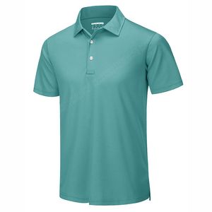 Men's Green Print Short Sleeve <b>Polo</b> <b>Shirt</b> With <b>Navy</b> Collar And Cuffs Casual Cotton Oxford Breathable Style 2026 - Product Image 3