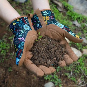 Gants de jardinage en cuir synthétique Amara de qualité supérieure avec logo personnalisé, doux et confortables, résistants à la chaleur, pour la sécurité des mains - Product Image 4