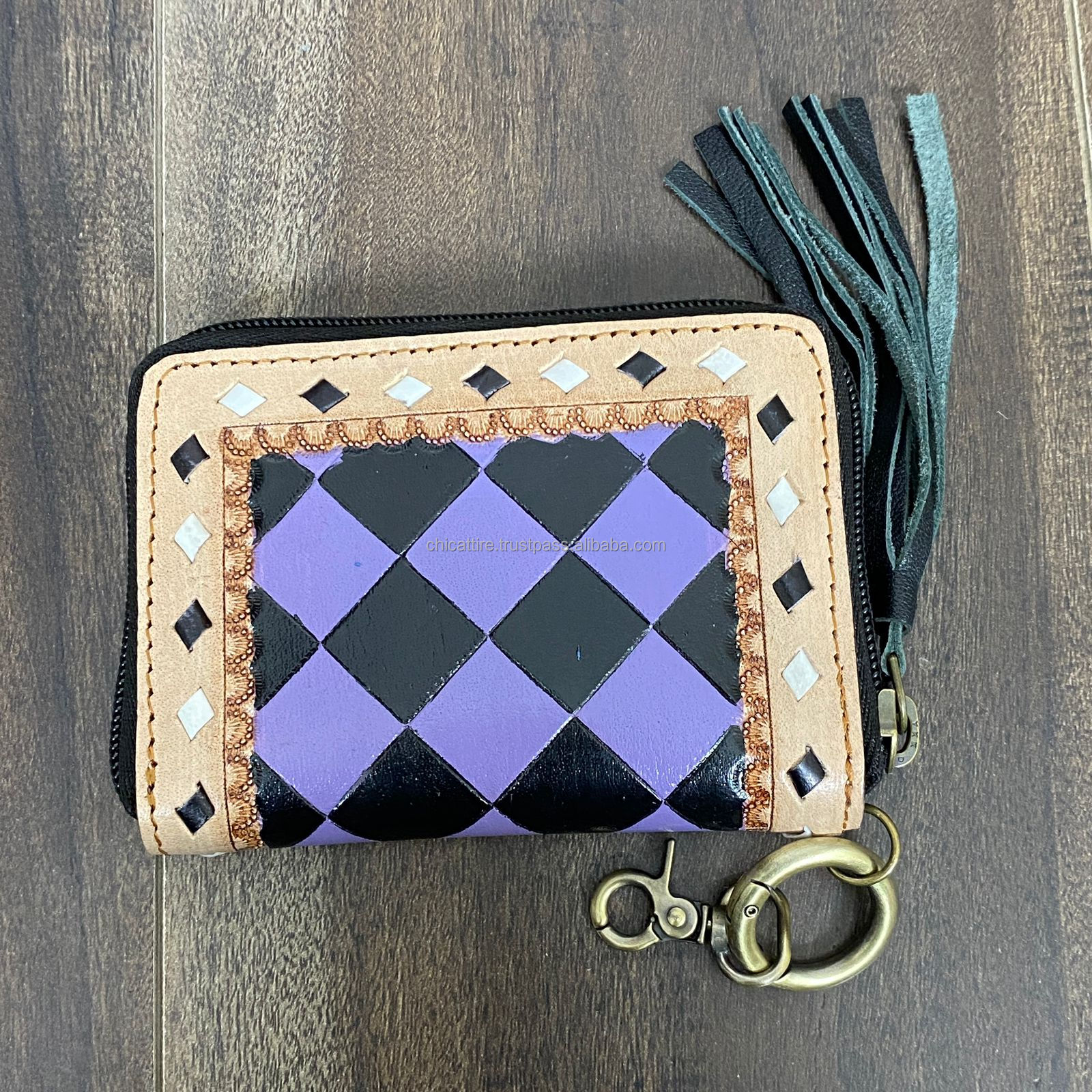 Purple & Black Checkered