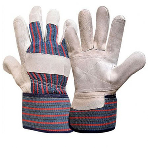 Guantes de Trabajo de Cuero Reforzados para Hombre, Protección para las Manos, Doble Palma de Cuero, Guantes de Seguridad para Jardinería y Trabajo - Product Image 4