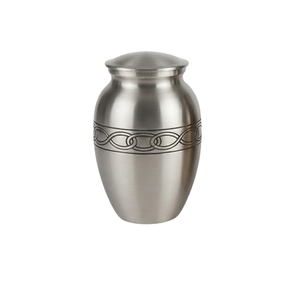 Urnes funéraires en métal décorées, plaquées argent, personnalisées, les plus vendues, pour la conservation des cendres et les commémorations - Product Image 4