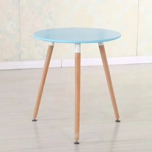 Wholesale Modern Beech <b>Leg</b> Small Round Wooden <b>Coffee</b> <b>Table</b> with Chairs <b>for</b> Dining Room Cafe Home Interior Setup - Product Image 6