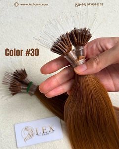 LEXHAIR เส้นผมต่อแบบนาโนทิป กำลังเป็นที่นิยม ผมเวอร์จิ้น สีตามสั่ง แสกกลาง ขายส่ง ผมเวียดนาม - Product Image 3